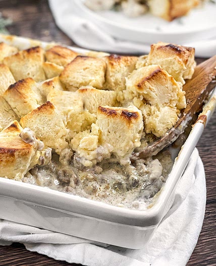 Biscuits and Gravy Casserole