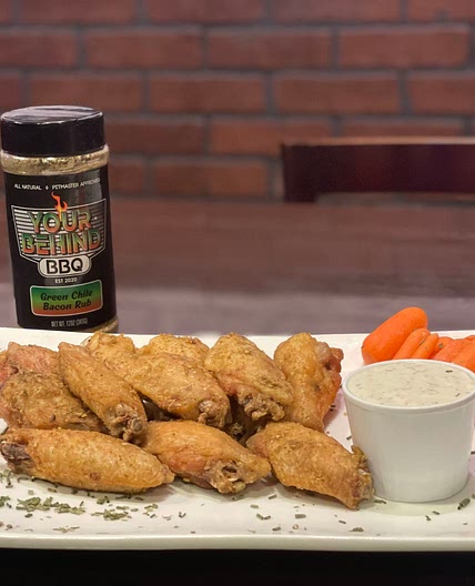 Green Chile Bacon Wings 