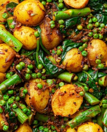 Spring Saag Aloo