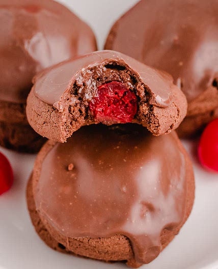 Double Chocolate Cherry Cookies