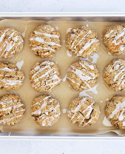 Healthy Oatmeal Cookies with Apples and Carrots