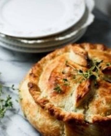 Vegan Pot Pies with Spring Veggies