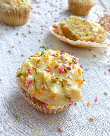 Funfetti Fennel Cupcakes