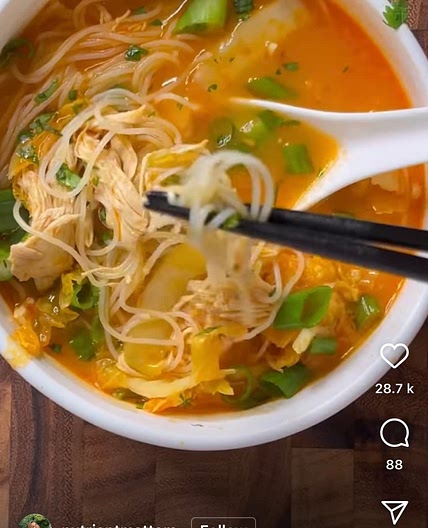 Thai Red Curry Coconut Chicken Soup