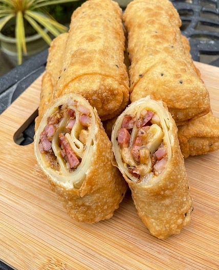 Carbonara Spring Rolls