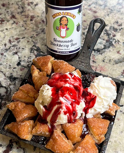 Krispy Kreme Donut Blackberry Cobbler 
