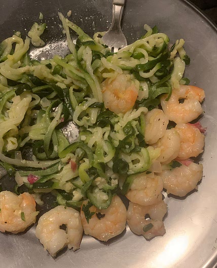 Garlic Butter Shrimp Zucchini Noodles