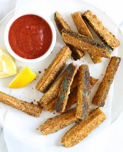 Baked zucchini sticks
