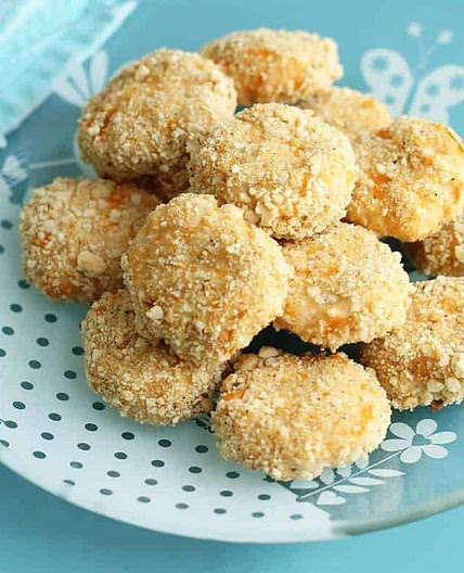 Homemade Chicken Nuggets with Sweet Potato