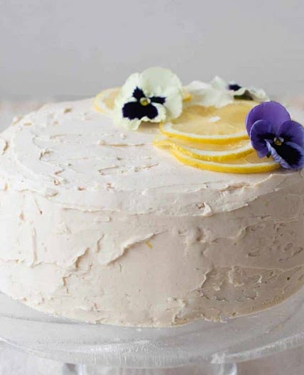 Gluten Free Lemon Cake With Lemon And Earl Grey Icing