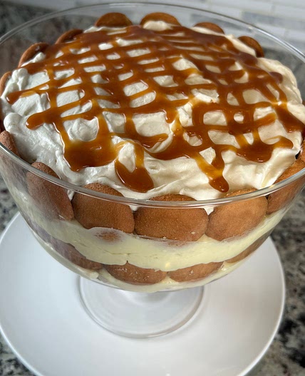 Salted Caramel Banana Pudding 