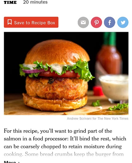 Salmon Burger