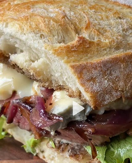 Sweet and Sour Steak Sandwich