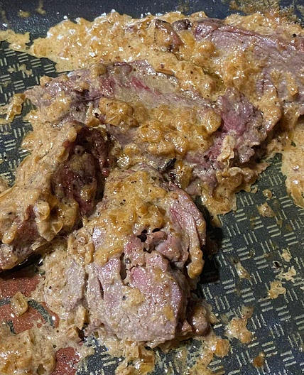 Elk Tenderloin with Whiskey Cream Sauce
