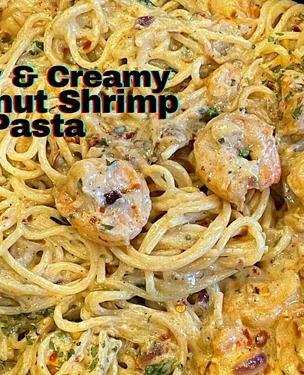 Creamy Coconut Shrimp Pasta 