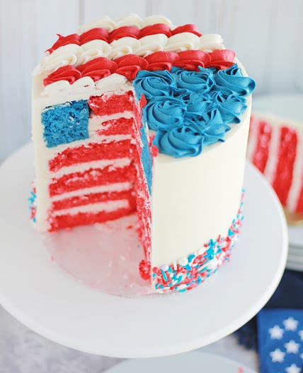 HOW TO Make a Flag Cake - Baking with Blondie