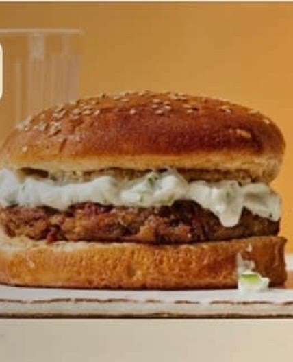 Lentil Burgers with Tzatziki Sauce 