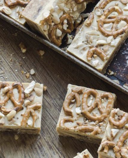 No-bake date, coconut, white chocolate and peanut butter slice. - Tots to Teens
