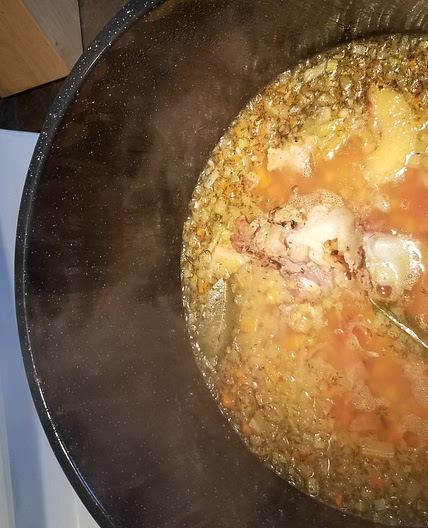 Canadian Yellow Split Pea Soup with Ham