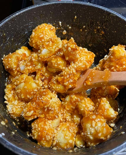Baked Orange Cauliflower 