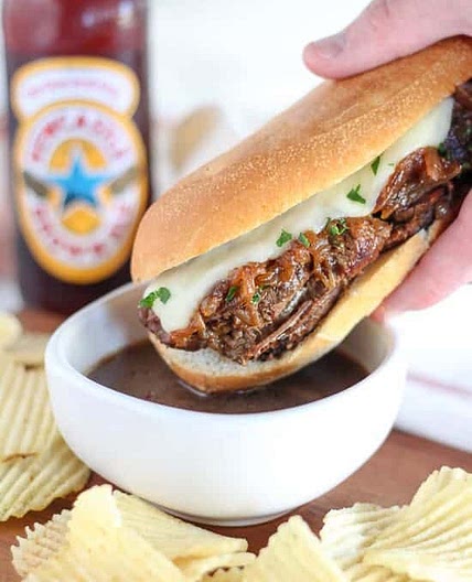 Slow Cooker French Dip Sandwiches