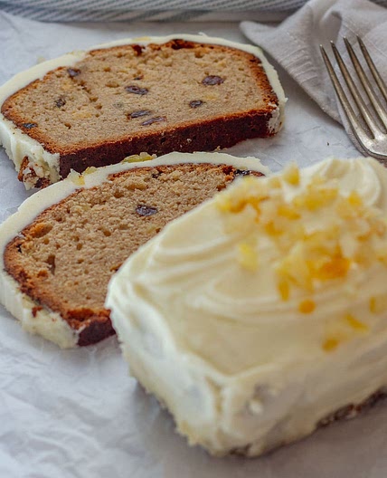 Hot Cross Bun Pound Cake