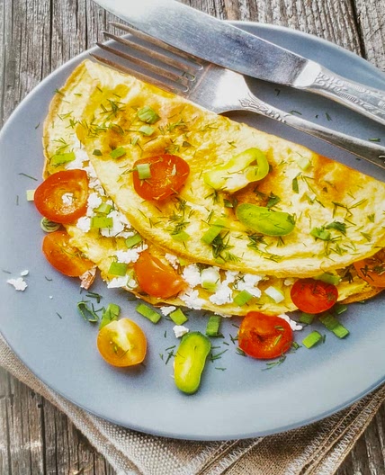 Hüttenkäse Omelette