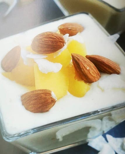 Erfrischende Mango-Kokos-Creme