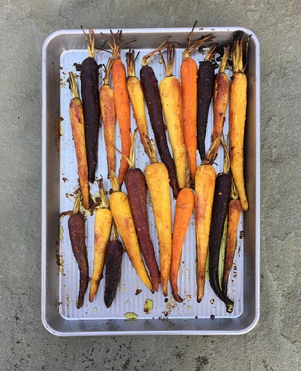 Honey Mustard Roasted Carrots
