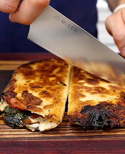 Bacon and Veggie Quesodilla