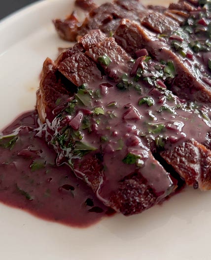 Steak with Red Wine Pan Sauce — Ethan
