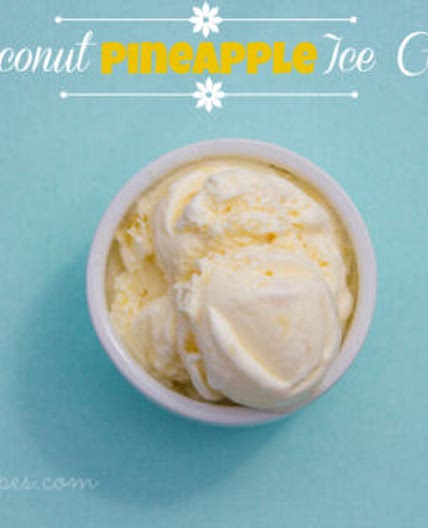 Creamy Coconut Pineapple Ice Cream