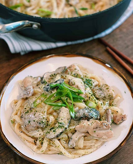 Creamy Chicken Udon