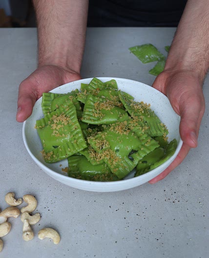 Homemade Spinach Ravioli