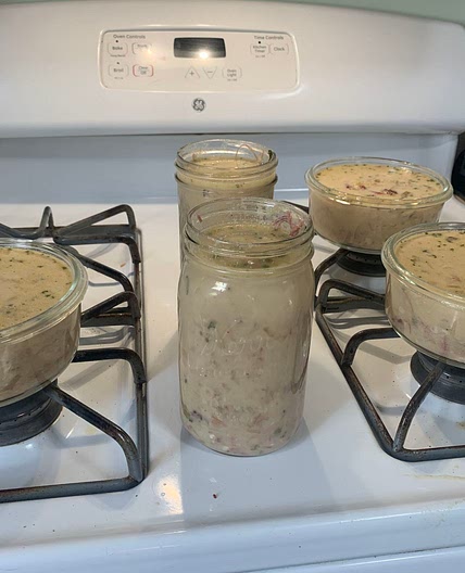 Keto Ham and “Potato” soup