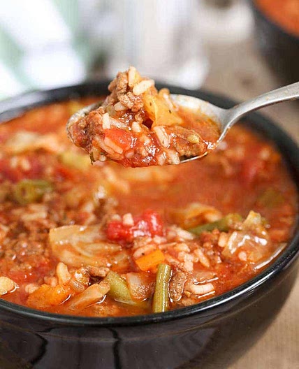 Slow Cooker Cabbage Roll Soup
