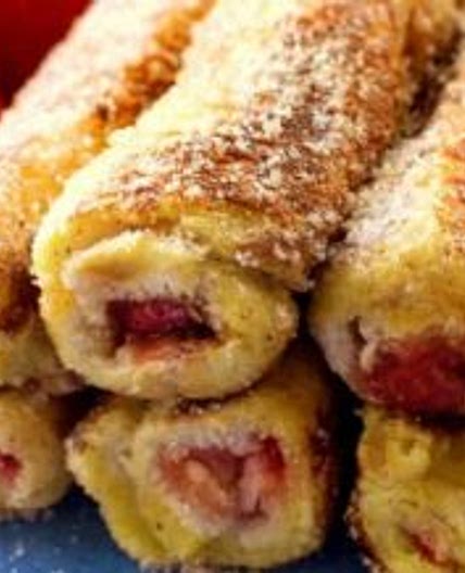 Keto Delicious Cream Cheese Stuffed French Toast Roll Ups
