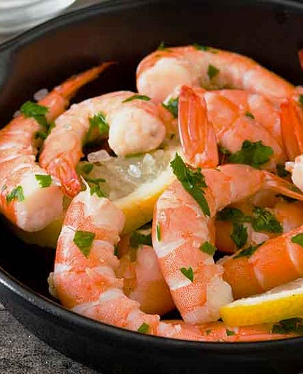 Sous Vide shrimp