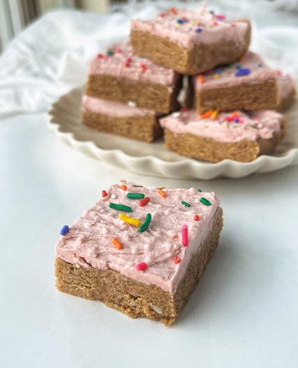 Frosted Sugar Cookie Protein Bars — dani's healthy eats