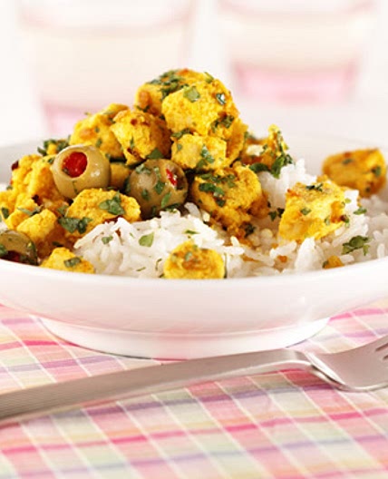 Spicy Lemon and Coriander Quorn with Basmati Rice - Vegetarian Society