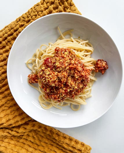 Vegan Tempeh Bolognese