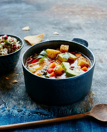 Latin American Chicken Soup with Greens — Rebecca Katz