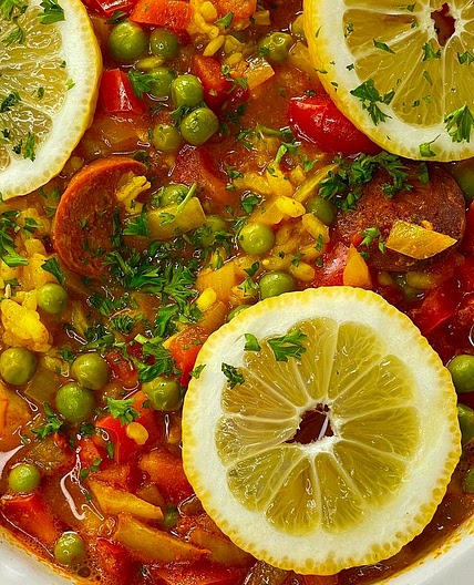 Slowcooker Chicken & Chorizo Paella 