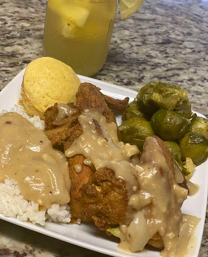 Fried Chicken w/Gravy (Air Fryer) 