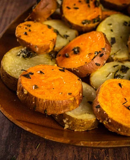 Herb Roasted Sliced Potatoes