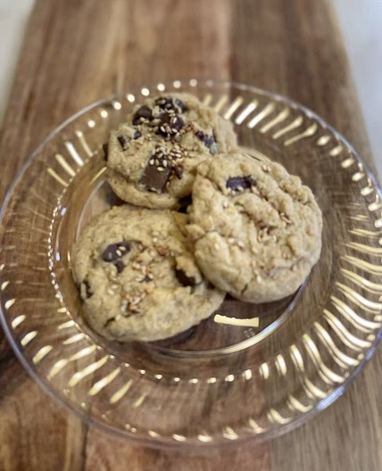 Tahini Chocolate Chip Cookies