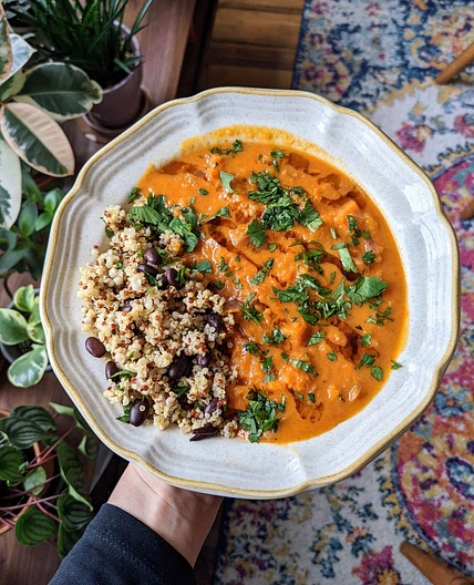 Spicy Sweet Potato and Coconut Soup
