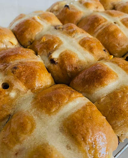 Easy and Delicious Bread Machine Vegan Hot Cross Bun Recipe
