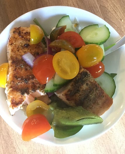 Tzatziki Salmon-Couscous Bowls