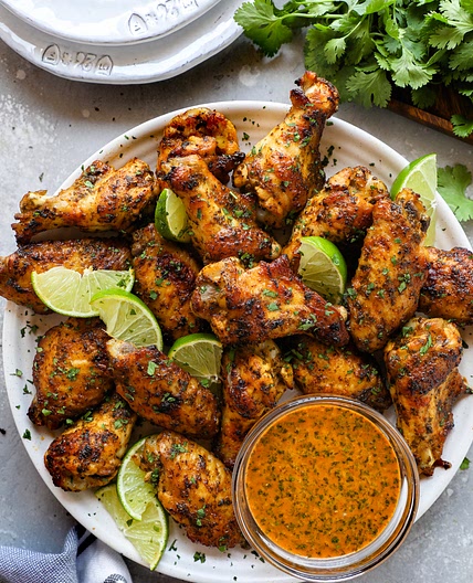 Easy Cilantro Lime Chicken Wings